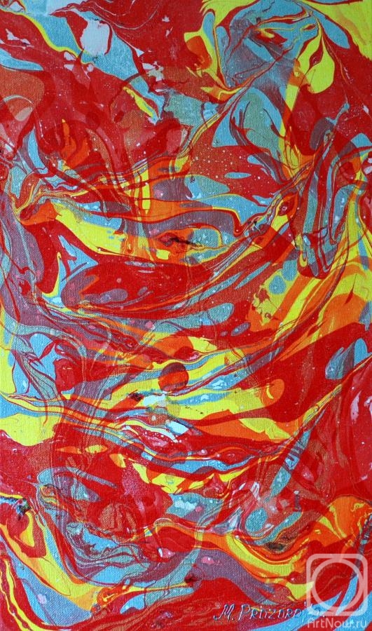 Prozorova Margarita. Red abstraction
