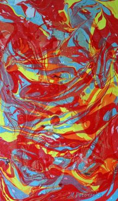 Red abstraction. Prozorova Margarita