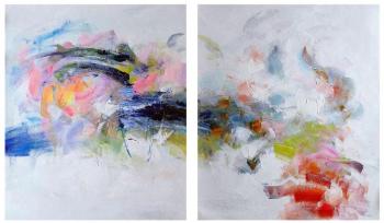 The legend of the rainbow. Diptych. Gomes Liya