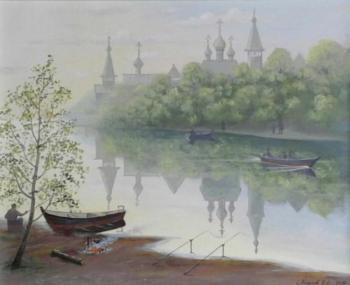 Dawn on the river (Fire On The Shore). Markoff Vladimir