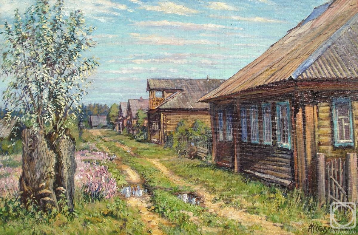 Kovalevscky Andrey. A quiet morning in the village of Gubarev