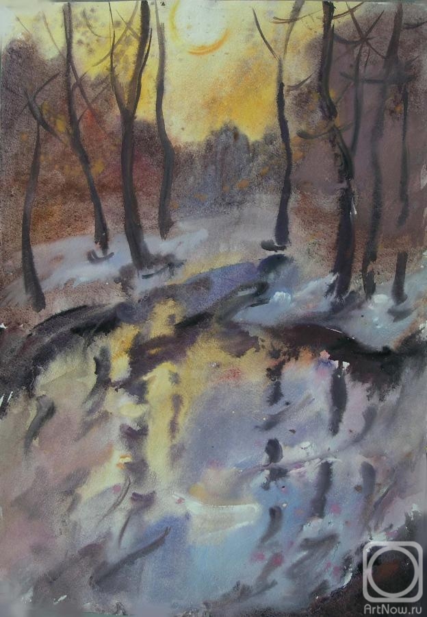 Polikarpova Olga. Cold Sunset