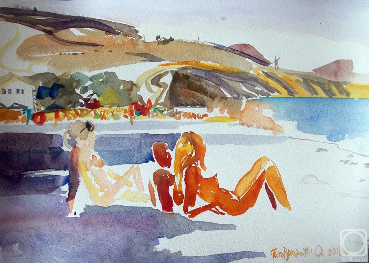 Petrovskaya-Petovraji Olga. Koktebel. Beach sketches. No. 35