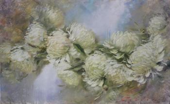 White chrysanthemums. Buiko Oleg