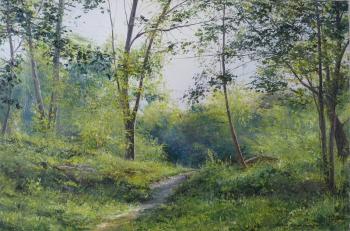 Forest path to the river. Vokhmin Ivan