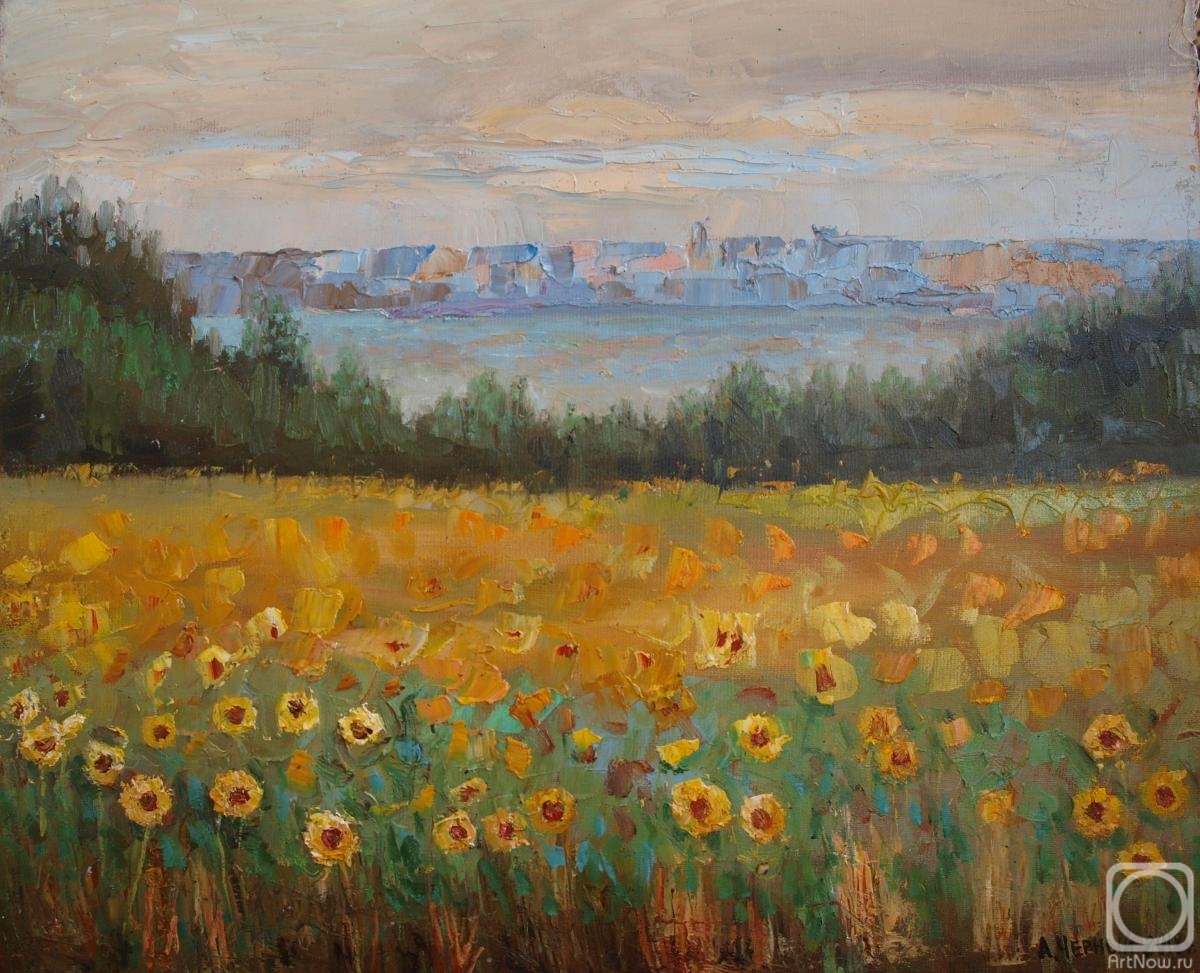 Chernyy Alexandr. Sunflowers at the Bottom of the District
