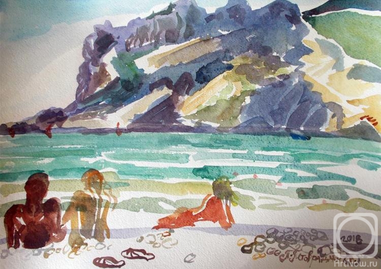 Petrovskaya-Petovraji Olga. Koktebel. Beach sketches. No. 36