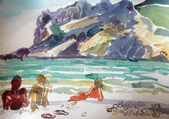 Koktebel. Beach sketches. No. 36. Petrovskaya-Petovraji Olga