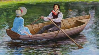 Pushkin in 1819 in the Mikhailovsky