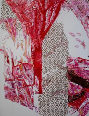 Abiotic streams madder red and their external relations in a landscape. Vladimirova Irina