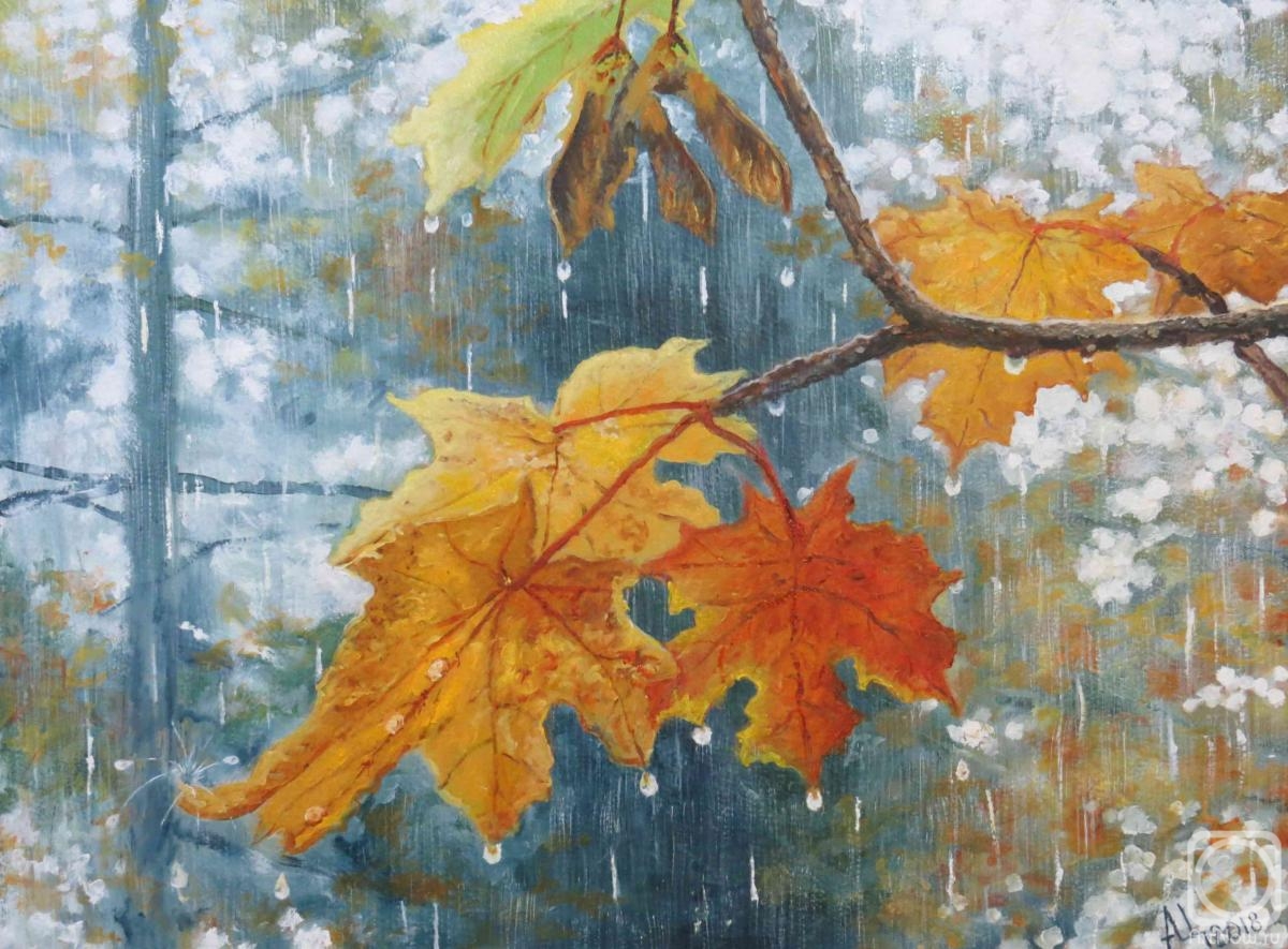 Картина осенних листьев. Осенние листья живопись. Кленовый лист живопись.
