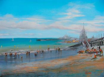 Beach on the English channel (English Painting). Lednev Alexsander