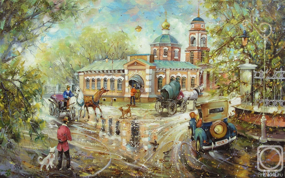 Boev Sergey. Old Town. View of the Church of the Archangel Michael