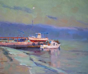 Evening pier. Vyrvich Valentin