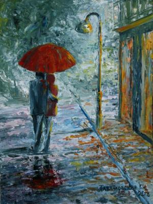 Together under the umbrella (author copy). Kudryashov Galina