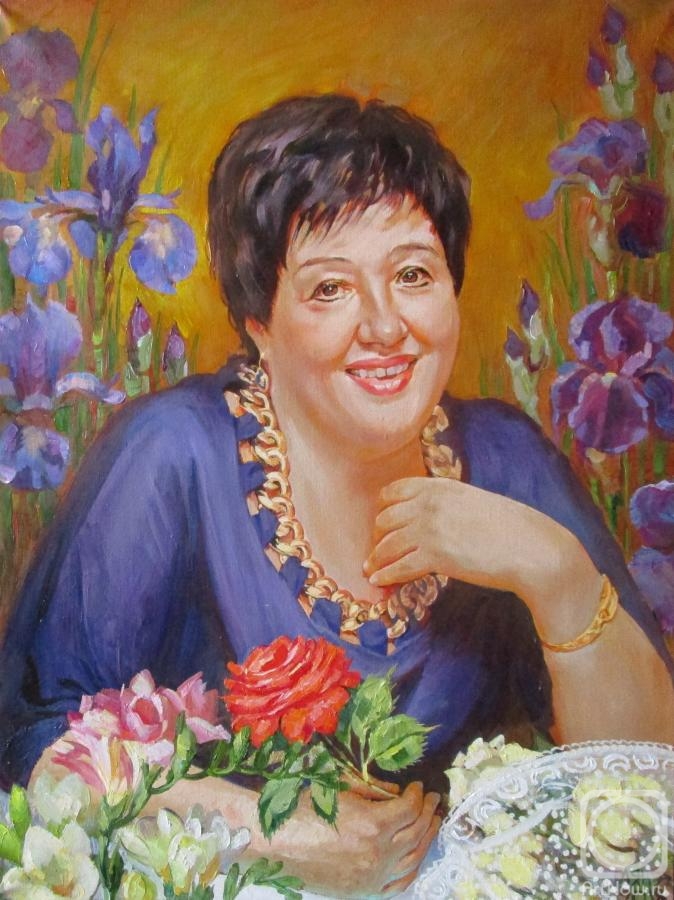 Dobrovolskaya Gayane. Anniversary portrait, from a photograph