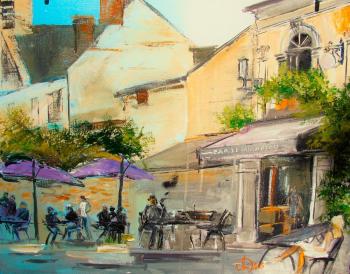 Cafe Mirabeau in Chinone (People At Tables). Lednev Alexsander
