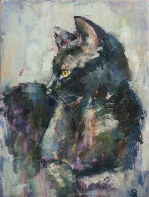 Black cat (Painting For Kids). Gerdt Irina