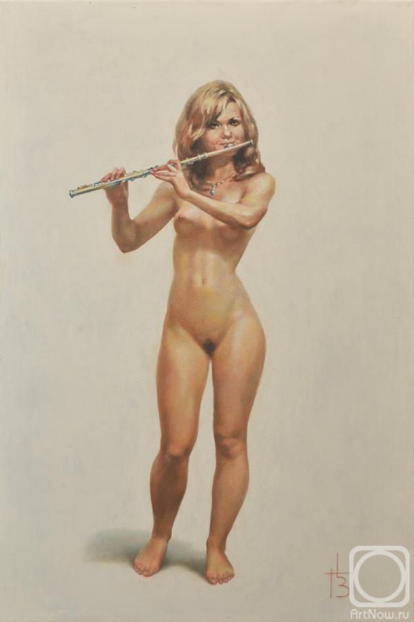 Zmitrovich Gennady. White Flutist