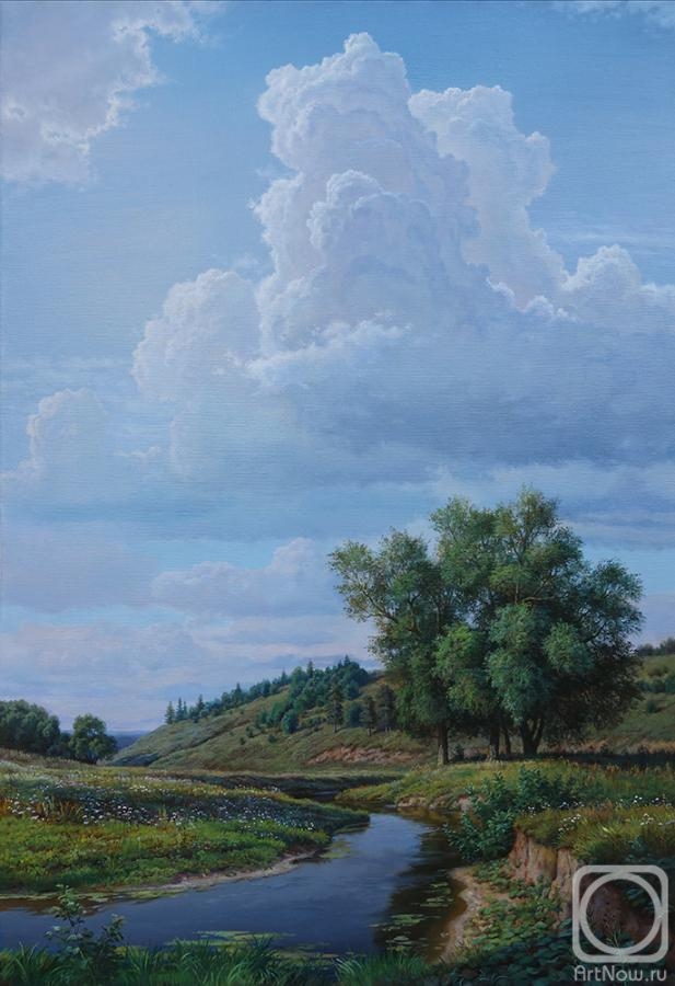 Potapov Vitaliy. Landscape with clouds