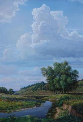 Landscape with clouds. Potapov Vitaliy