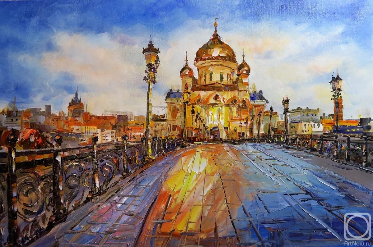 Rodries Jose. View of the Cathedral of Christ the Saviour across the Patriarchal bridge. JRE version