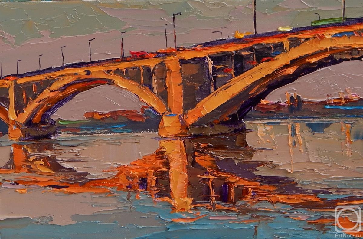 Картина мост. Картина Алексея Головченко мост. Мостик в живописи. Мост живопись масло. Мосты в живописи.