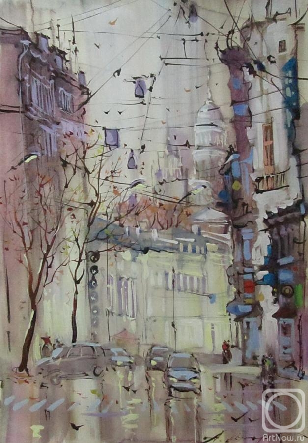 Schubert Albina. Moscow, Pokrovka street