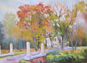 Autumn. Old homestead