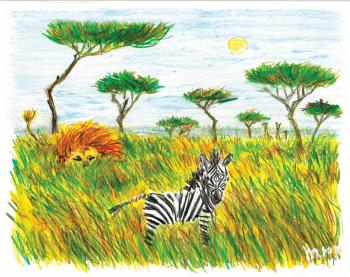 Careless zebra (Kenya). Tyuryaev Vladimir