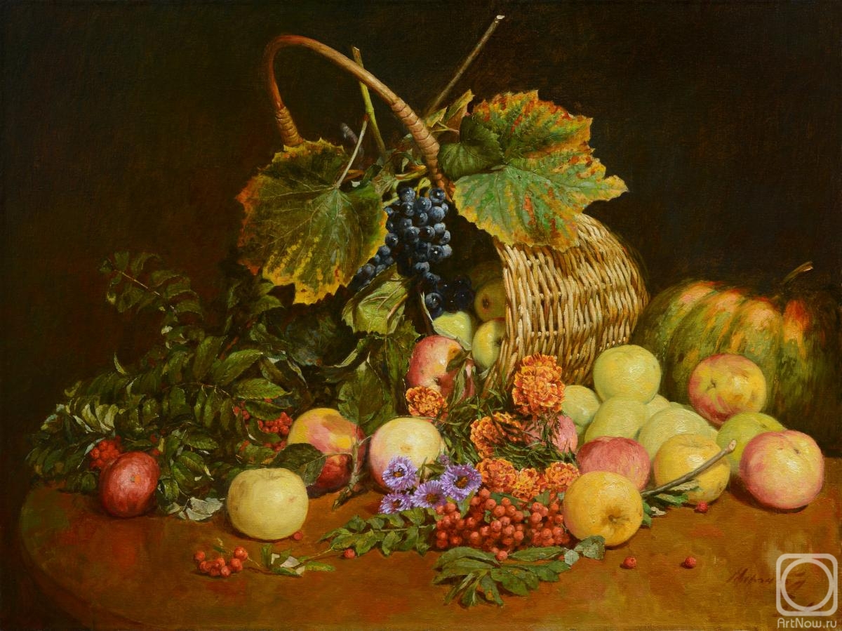 Mironov Andrey. Apples, mountain ash, grape