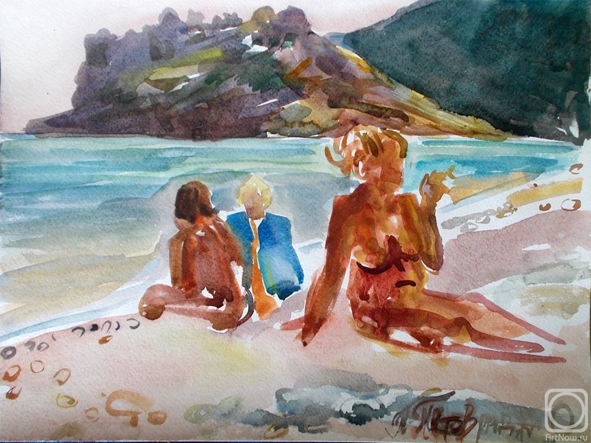 Petrovskaya-Petovraji Olga. Koktebel. Beach sketches. No. 10