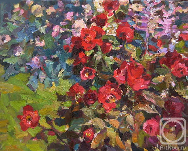 Bocharova Anna. Roses from the rose garden in Sokolniki