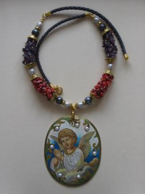 Pendant necklace angel. August Sergei