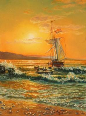 Amber sunset (2nd version). Dyachenko Alyena