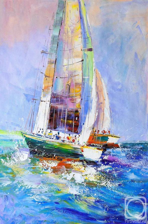 Gomes Liya. Multicolored regatta