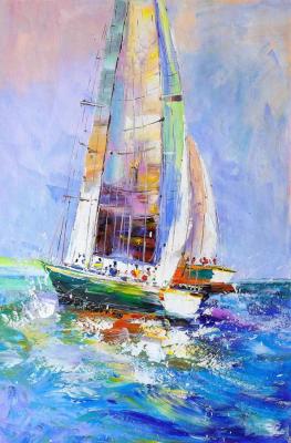Multicolored regatta. Gomes Liya