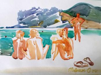 Koktebel. Beach sketches. No. 7. Petrovskaya-Petovraji Olga