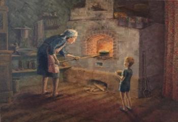 Baking bread (Russian Furnace). Latysheva Maria