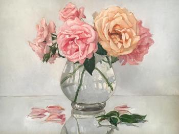 Roses (Transparent Vase). Belan Anna