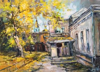 The courtyard in the Middle Trekhgorny lane. Charina Anna