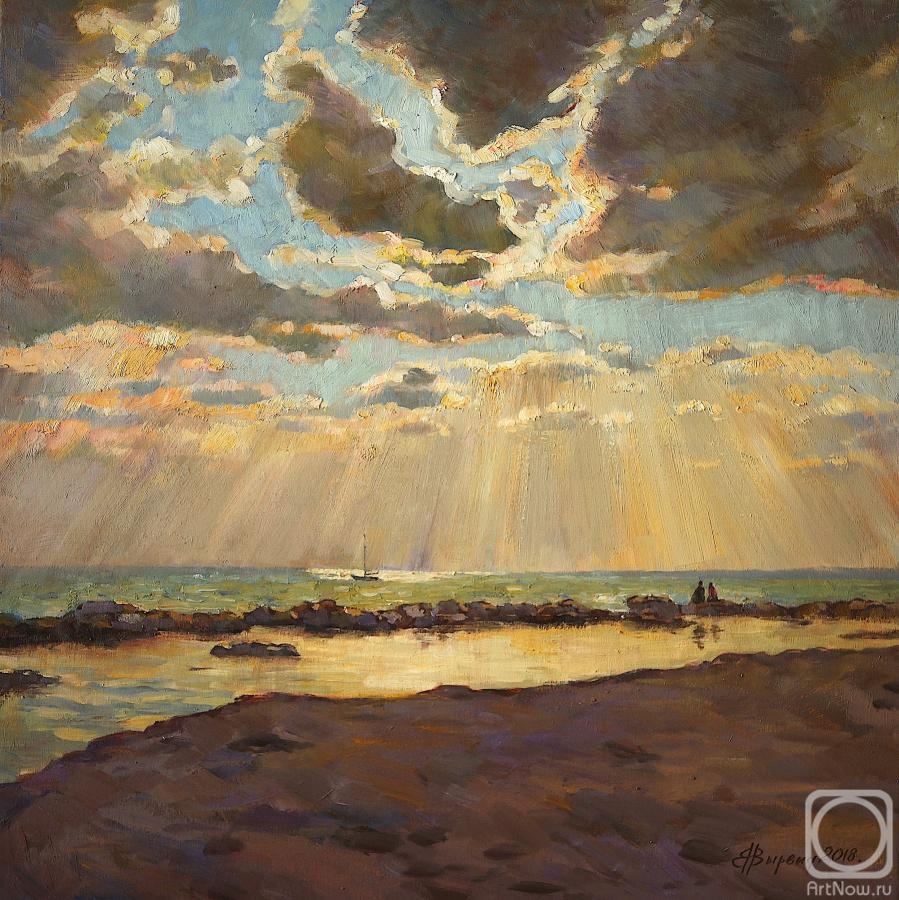 Vyrvich Valentin. Clouds over the sea