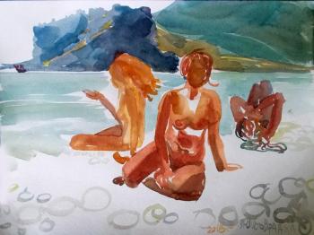 Koktebel. Beach sketches. No. 6. Petrovskaya-Petovraji Olga