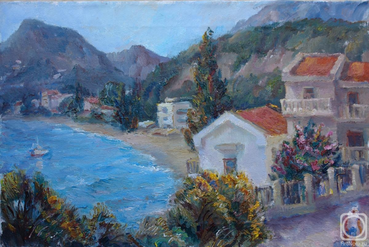 Kalmykova Yulia. Sutomore. The house with the red roof