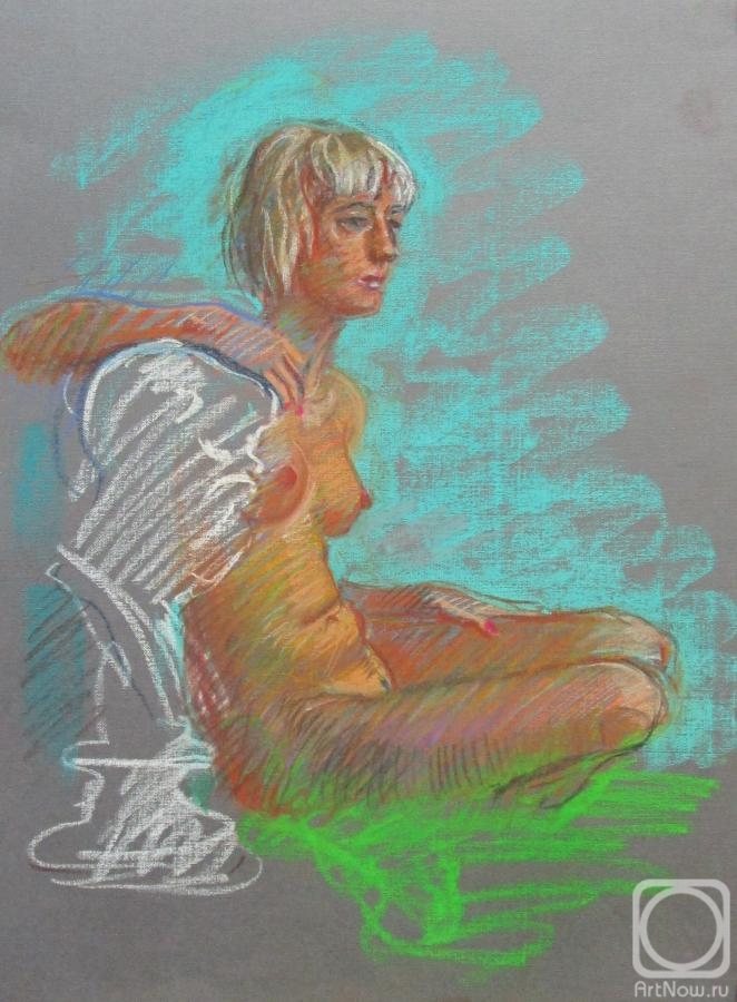 Dobrovolskaya Gayane. Nude with a plaster head 2