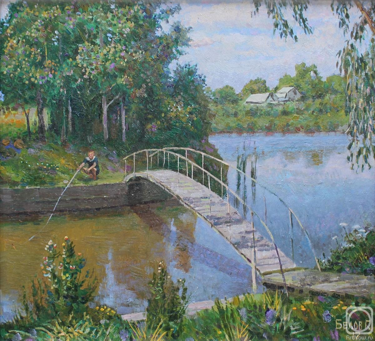 Belov Gleb. Pond with bridge