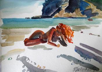 Koktebel. Beach sketches. No. 3. Petrovskaya-Petovraji Olga