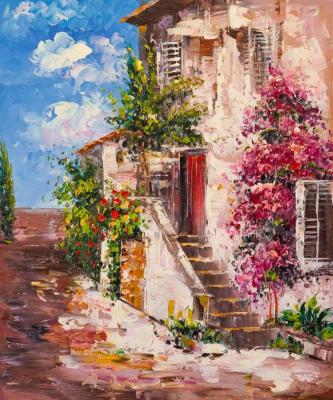 Blooming yard N2 (Blooming Flower Canvas). Gomes Liya