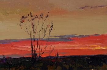 Sunset before the frost. Golovchenko Alexey