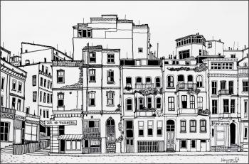 Old town. Istanbul (Drawing For Interior). Ivanova Ekaterina